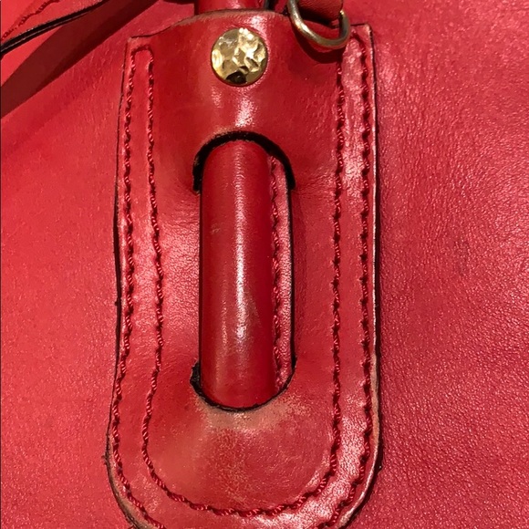 Alexander McQueen handbag.  Red Thick Leather. - Picture 9 of 16